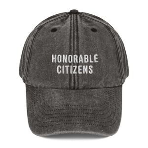 Honorable Citizens unstructured, dad hat triple washed, gray,  baseball cap hat